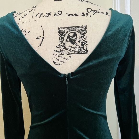 LULUS Emerald Green Velvet Long Sleeve Maxi Dress - Picture 6 of 8